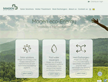 Tablet Screenshot of magen-ecoenergy.com